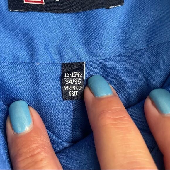 Chaps Men Classic Fit Twill Dress Shirt 15-15 1/2 - Picture 5 of 10